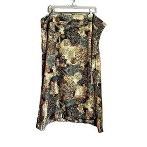 CJ banks patterned knee length skirt. Size 22W